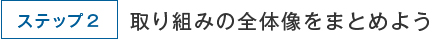 ステップ2　取り組みの全体像をまとめよう