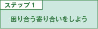 ステップ1　困り合う寄り合いをしよう