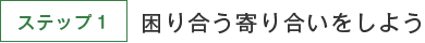 ステップ1　困り合う寄り合いをしよう